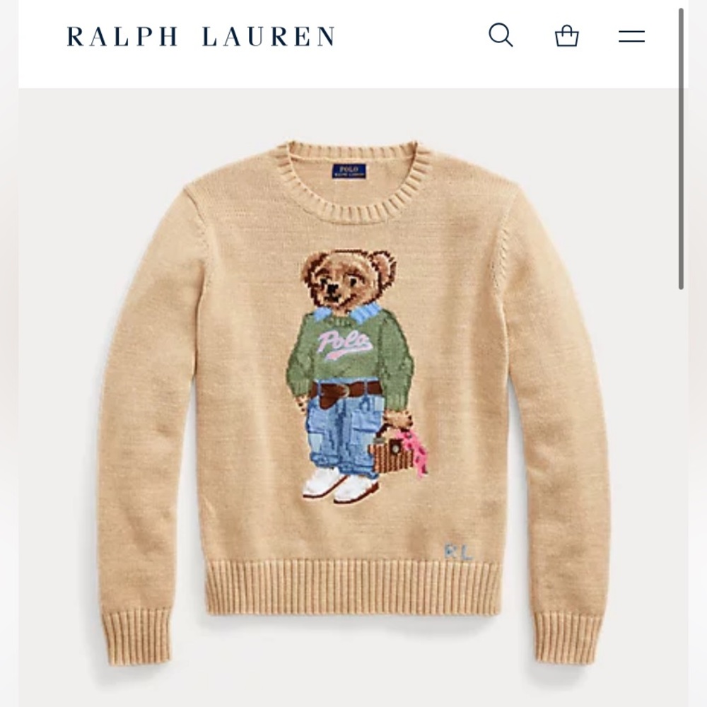 NWT Polo Ralph Lauren New Orleans Polo Bear Sweater